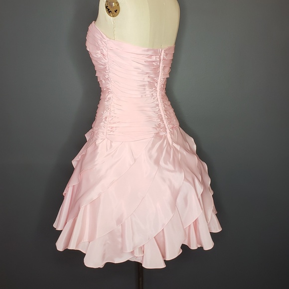Vintage TADASHI 1980s Pretty in Pink Dress - Picture 5 of 7
